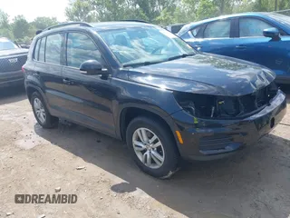 2016 Volkswagen Tiguan S with VIN WVGAV7AX9GW525250, listed as a IAAI auction lot 42393412 with 154,919 mi miles and . Bid and sale history available at DreamBid. Image 1.