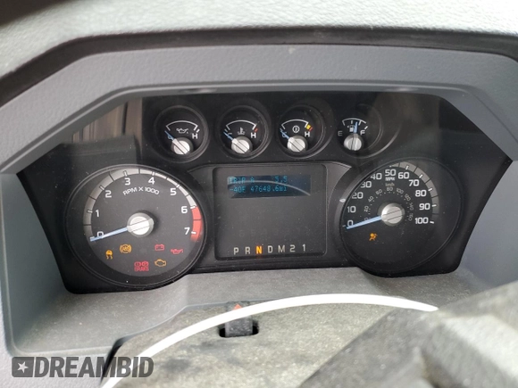 2015 Ford F-250 XLT with VIN 1FTBF2B68FEC56337, listed as a Copart auction lot 50330585 with 47,648 mi miles and Salvage title. Bid and sale history available at DreamBid. Image 9.