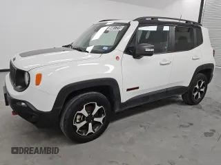 2021 Jeep Renegade Trailhawk z VIN ZACNJDC14MPN30502, wystawiony jako Copart lot #54617315 z przebiegiem 23 889 mil mil oraz Czysty tytuł • Clean title. Historia ofert i sprzedaży dostępna na DreamBid. Obrazek 1.