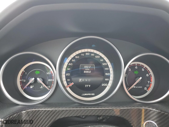 2015 Mercedes-Benz E-Class E 63 AMG S-Model with VIN WDDHF7GB6FB093272, listed as a Copart auction lot 75039284 with 84,832 mi miles and Salvage Title. Bid and sale history available at carsss.com. Image 9.