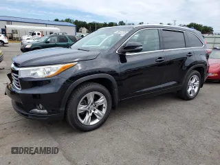 2015 Toyota Highlander Limited with VIN 5TDDKRFH8FS093997, listed as a Copart auction lot 65412125 with 122,073 mi miles and Salvage title. Bid and sale history available at DreamBid. Image 1.