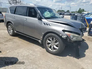 2011 Infiniti QX56 7-passenger with VIN JN8AZ2NEXB9006594, listed as a Copart auction lot 55896974 with Not Provided miles and Clean Title. Bid and sale history available at carsss.com. Image 4.