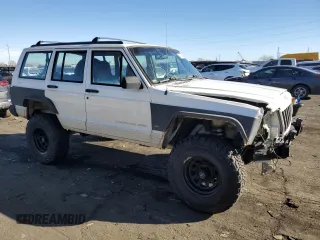 1996 Jeep Cherokee Sport with VIN 1J4FJ68S7TL325967, listed as a Copart auction lot 43654245 with 204,182 mi miles and Salvage Title. Bid and sale history available at carsss.com. Image 4.