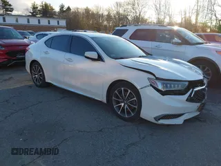 2018 Acura TLX w/Technology Pkg with VIN 19UUB3F53JA000507, listed as a IAAI auction lot 41081576 with 152,016 mi miles. Bid and sale history available at carsss.com. Image 1.