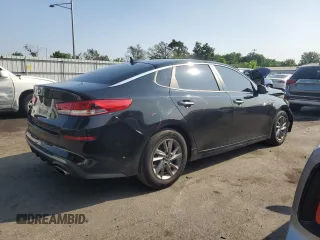 2019 Kia Optima LX with VIN 5XXGT4L35KG343407, listed as a Copart auction lot 59597635 with 71,470 mi miles and Salvage title. Bid and sale history available at DreamBid. Image 3.