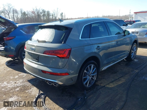 2021 Audi SQ5 Premium Plus with VIN WA1B4AFYXM2026352, listed as a IAAI auction lot 41875342 with 86,474 mi miles. Bid and sale history available at carsss.com. Image 3.