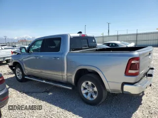 2020 Ram 1500 Laramie with VIN 1C6SRFJT8LN326685, listed as a Copart auction lot 54563825 with 21,246 mi miles and Salvage title. Bid and sale history available at DreamBid. Image 2.