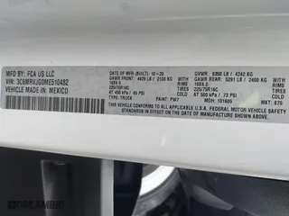 2021 Ram ProMaster Cargo Van with VIN 3C6MRVJG0ME510482, listed as a IAAI auction lot 42048205 with 10,010 mi miles. Bid and sale history available at carsss.com. Image 9.