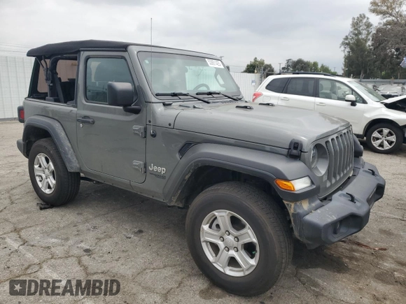 2020 Jeep Wrangler Sport S with VIN 1C4GJXAN8LW130902, listed as a Copart auction lot 53891425 with 64,858 mi miles and Salvage title. Bid and sale history available at DreamBid. Image 4.