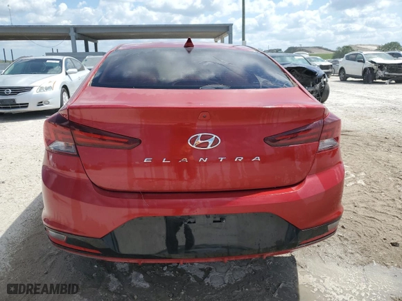2020 Hyundai Elantra Value Edition with VIN 5NPD84LF1LH514027, listed as a Copart auction lot 53707075 with 70,932 mi miles and Clean Title. Bid and sale history available at carsss.com. Image 6.