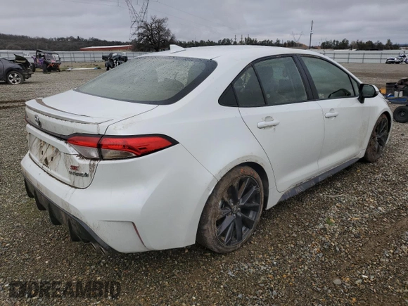 2023 Toyota Corolla Hybrid LE with VIN JTDBCMFE9PJ012260, listed as a Copart auction lot 44439185 with 0 mi miles and Salvage Title. Bid and sale history available at carsss.com. Image 3.