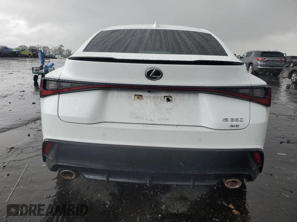 2023 Lexus IS with VIN JTHGZ1E24P5028772, listed as a Copart auction lot 66890434 with 4,807 mi miles and Salvage Title. Bid and sale history available at carsss.com. Image 6.