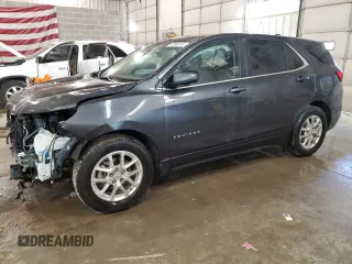 2022 Chevrolet Equinox LT with VIN 3GNAXKEV2NS244921, listed as a Copart auction lot 57093084 with 47,545 mi miles and Non Repairable. Bid and sale history available at DreamBid. Image 1.