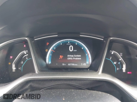 2020 Honda Civic EX-L with VIN 19XFC1F78LE019550, listed as a IAAI auction lot 41517951 with 27,788 mi miles and . Bid and sale history available at DreamBid. Image 7.
