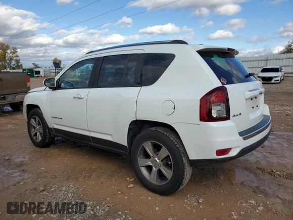 2016 Jeep Compass High Altitude with VIN 1C4NJDEB3GD797691, listed as a Copart auction lot 80340604 with 95,404 mi miles and Salvage title. Bid and sale history available at DreamBid. Image 2.