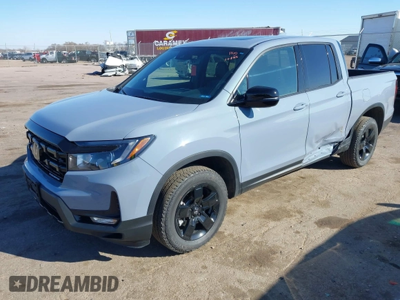 2024 Honda Ridgeline Black Edition with VIN 5FPYK3F85RB025204, listed as a IAAI auction lot 41836118 with 12,385 mi miles and . Bid and sale history available at DreamBid. Image 2.