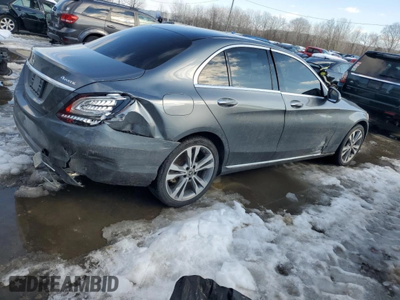2019 Mercedes-Benz C 300 with VIN 55SWF8EBXKU300214, listed as a Copart auction lot 88691205 with 63,550 mi miles and Salvage Title. Bid and sale history available at DreamBid. Image 3.