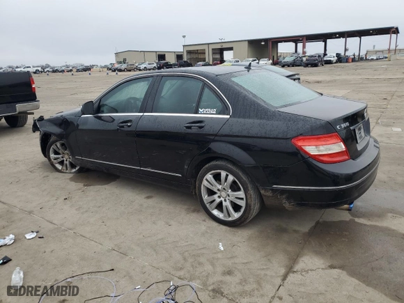 2008 Mercedes-Benz C-Class 3.0L Sport with VIN WDDGF54X48R013736, listed as a Copart auction lot 44159825 with 0 mi miles and Salvage Title. Bid and sale history available at carsss.com. Image 2.