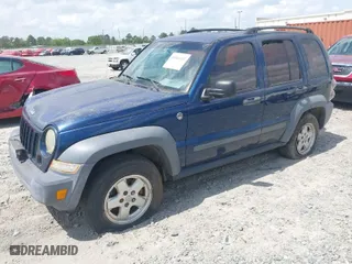 2005 Jeep Liberty Sport with VIN 1J4GL48K75W516194, listed as a IAAI auction lot 41961442 with 1 mi miles. Bid and sale history available at carsss.com. Image 2.