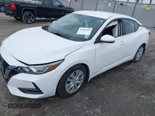 2020 Nissan Sentra S with VIN 3N1AB8BV7LY304588, listed as a IAAI auction lot 41895069 with 47,163 mi miles. Bid and sale history available at carsss.com. Image 2.