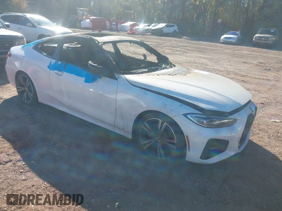 2021 BMW 4 Series 430i с VIN WBA53AP02MCG28705, выставлен на аукционе IAAI как лот 40944426 с пробегом Не указан миль и . История ставок и продаж доступна на DreamBid. Изображение 1.