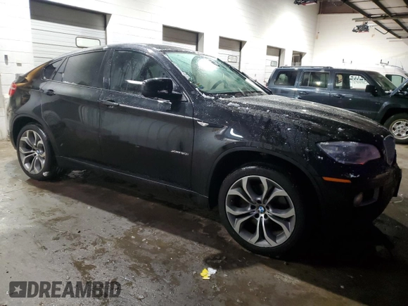 2013 BMW X6 xDrive50i with VIN 5UXFG8C52DL591320, listed as a Copart auction lot 85690334 with 0 mi miles and Salvage Title. Bid and sale history available at carsss.com. Image 4.