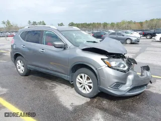 2016 Nissan Rogue SV with VIN KNMAT2MV2GP648485, listed as a IAAI auction lot 41849163 with 122,336 mi miles. Bid and sale history available at carsss.com. Image 1.
