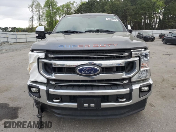 2021 Ford F-250 XL with VIN 1FT7W2BN6MED67494, listed as a Copart auction lot 51428815 with 54,289 mi miles and Salvage title. Bid and sale history available at DreamBid. Image 5.