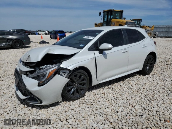 2024 Toyota Corolla Hatchback XSE with VIN JTNC4MBE1R3227741, listed as a Copart auction lot 48953725 with 0 mi miles and Salvage Title. Bid and sale history available at carsss.com. Image 1.