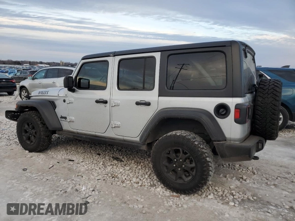 2023 Jeep Wrangler Sport S with VIN 1C4HJXDGXPW532573, listed as a Copart auction lot 43852985 with 96,720 mi miles and Clean Title. Bid and sale history available at DreamBid. Image 2.