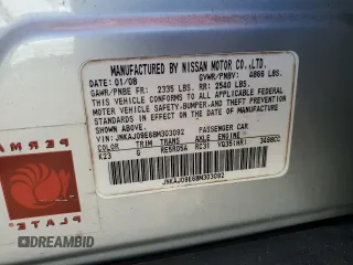 2008 Infiniti EX Journey z VIN JNKAJ09E68M303092, wystawiony jako Copart lot #48969755 z przebiegiem 158 868 mil mil oraz Szkoda całkowita • Salvage title. Historia ofert i sprzedaży dostępna na DreamBid. Obrazek 15.