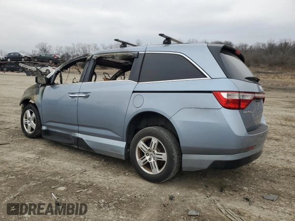 2012 Honda Odyssey Touring with VIN 5FNRL5H92CB127191, listed as a Copart auction lot 44720295 with Not Provided miles and Salvage Title. Bid and sale history available at DreamBid. Image 2.