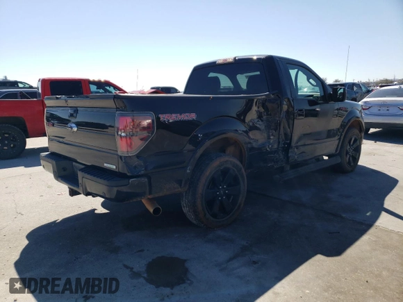 2014 Ford F-150 XL with VIN 1FTMF1CT4EFA06349, listed as a Copart auction lot 44969465 with 56,354 mi miles and Salvage title. Bid and sale history available at DreamBid. Image 3.