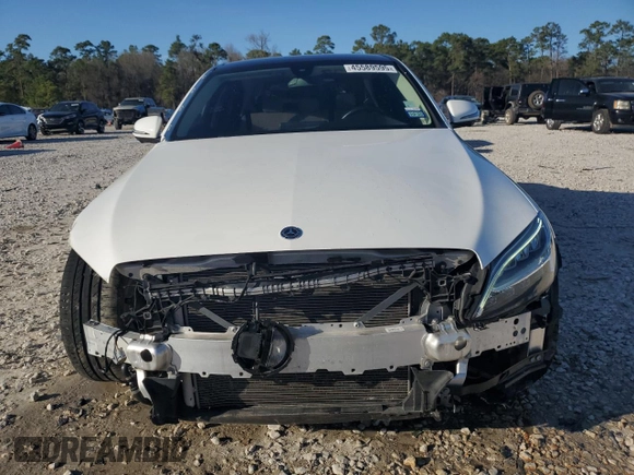 2021 Mercedes-Benz C 300 with VIN W1KWF8DB3MR607780, listed as a Copart auction lot 45589595 with 31,032 mi miles and Clean title. Bid and sale history available at DreamBid. Image 5.