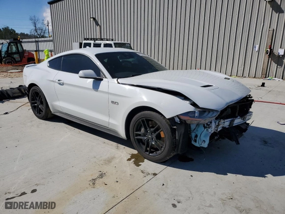 2022 Ford Mustang GT with VIN 1FA6P8CF8N5141337, listed as a Copart auction lot 45724905 with 64,606 mi miles and Salvage Title. Bid and sale history available at carsss.com. Image 4.