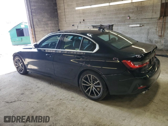 2020 BMW 3 Series 330i xDrive with VIN 3MW5R7J01L8B09304, listed as a Copart auction lot 50698125 with 49,409 mi miles and Salvage Title. Bid and sale history available at carsss.com. Image 2.