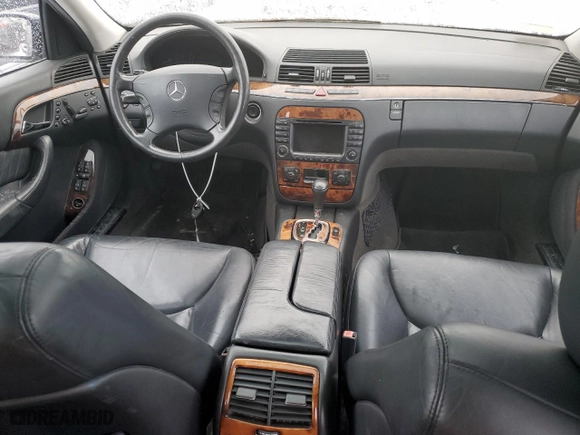 2003 Mercedes-Benz S-Class 5.0L with VIN WDBNG84J03A356108, listed as a Copart auction lot 38656844 with 0 mi miles and Non Repairable. Bid and sale history available at carsss.com. Image 8.