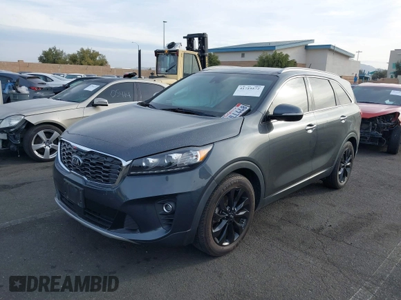 2020 Kia Sorento EX V6 with VIN 5XYPH4A55LG665371, listed as a IAAI auction lot 41719572 with 87,759 mi miles. Bid and sale history available at carsss.com. Image 21.