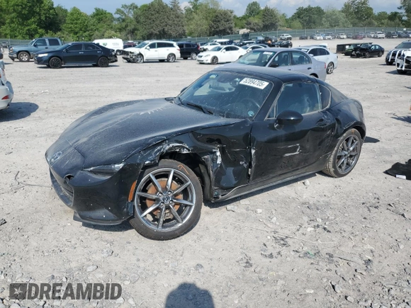 2021 Mazda MX-5 Miata Grand Touring with VIN JM1NDAM7XM0456083, listed as a Copart auction lot 52894705 with 86,050 mi miles and Salvage title. Bid and sale history available at DreamBid. Image 1.