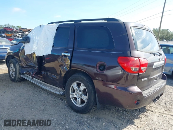 2008 Toyota Sequoia Limited with VIN 5TDZY68A28S001143, listed as a IAAI auction lot 41303569 with 227,803 mi miles and . Bid and sale history available at DreamBid. Image 3.