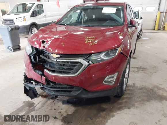 2020 Chevrolet Equinox LT with VIN 3GNAXUEVXLL124710, listed as a IAAI auction lot 41453262 with 70,687 mi miles. Bid and sale history available at carsss.com. Image 6.