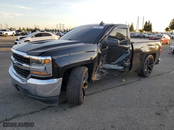 2018 Chevrolet Silverado 1500 Work Truck with VIN 1GCNCNEC4JZ323333, listed as a Copart auction lot 81500824 with 0 mi miles and Salvage Title. Bid and sale history available at carsss.com. Image 1.