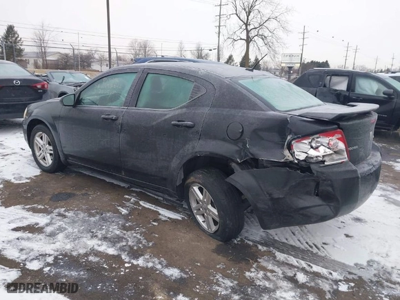 2010 Dodge Avenger R/T with VIN 1B3CC5FB1AN202524, listed as a IAAI auction lot 41552844 with 172,275 mi miles. Bid and sale history available at carsss.com. Image 3.