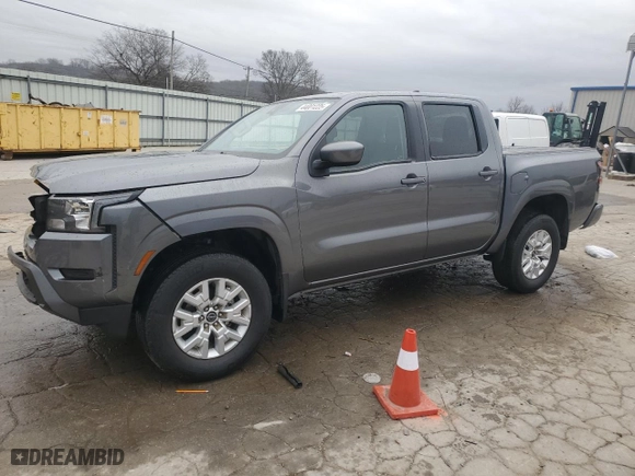 2022 Nissan Frontier S with VIN 1N6ED1EK0NN690236, listed as a Copart auction lot 44001225 with 44,829 mi miles and Salvage Title. Bid and sale history available at carsss.com. Image 1.