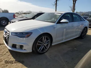 2016 Audi A6 3.0T Prestige with VIN WAUHGAFC1GN118154, listed as a Copart auction lot 46928625 with 22,513 mi miles and Salvage Title. Bid and sale history available at carsss.com. Image 1.