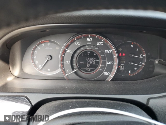 2013 Honda Accord Sport with VIN 1HGCR2F59DA000744, listed as a Copart auction lot 54780135 with 135,850 mi miles and Salvage Title. Bid and sale history available at DreamBid. Image 9.