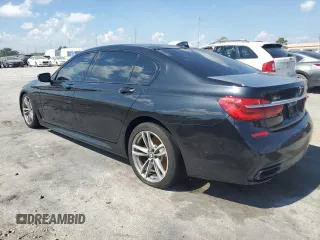 2017 BMW 7 Series 740i xDrive with VIN WBA7E4C53HGU99133, listed as a Copart auction lot 73007174 with 84,542 mi miles and Non Repairable. Bid and sale history available at carsss.com. Image 2.
