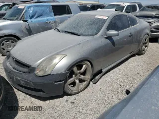 2004 Infiniti G35 w/Leather z VIN JNKCV54E34M807398, wystawiony jako Copart lot #44873475 z przebiegiem 168 913 mil mil oraz Nie do naprawy • Non repairable. Historia ofert i sprzedaży dostępna na DreamBid. Obrazek 1.