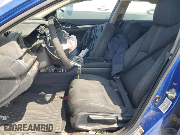 2017 Honda Civic LX with VIN 19XFC2F57HE222022, listed as a Copart auction lot 59983835 with 129,119 mi miles and Salvage title. Bid and sale history available at DreamBid. Image 7.