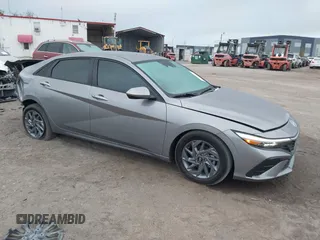 2024 Hyundai Elantra SEL with VIN KMHLM4DG9RU753995, listed as a IAAI auction lot 41917826 with 10,258 mi miles. Bid and sale history available at carsss.com. Image 1.